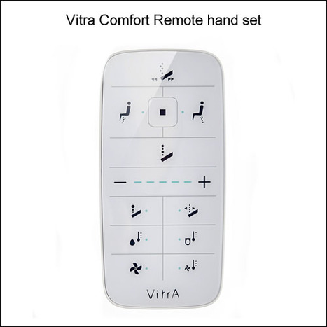 Vitra V-Care Comfort Smart toilet Bundle with Frame - Chrome Flush Plate