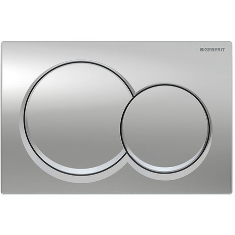 Complete set: Geberit AquaClean Sela Square Shower Toilet Chrome Hinge + Geberit wall frame with Flush Plate and connection kit