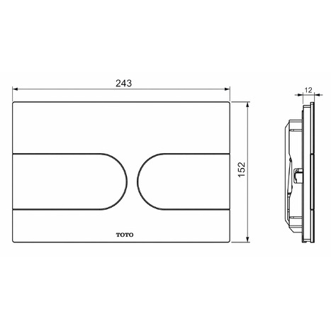 Complete set: Toto RG Lite Washlet + Toto wall frame + Dual Flush Plate and connection kit