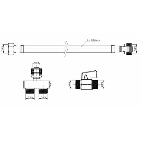 TOTO Hidden Connection Set for TOTO Washlet Smart Toilets