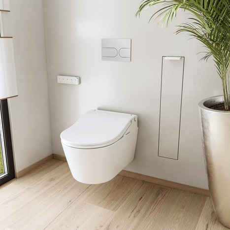 TOTO RW White Trim Smart Shower Toilet Washlet