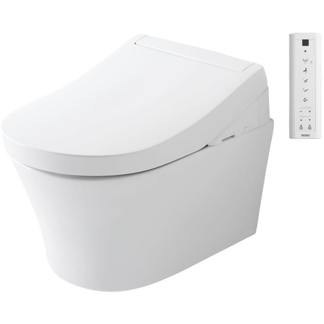 Complete set: Toto RG Washlet + Toto wall frame + Dual Flush Plate and connection kit