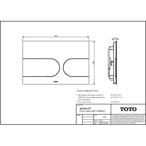 Toto RG Washlet: Complete Installation Package