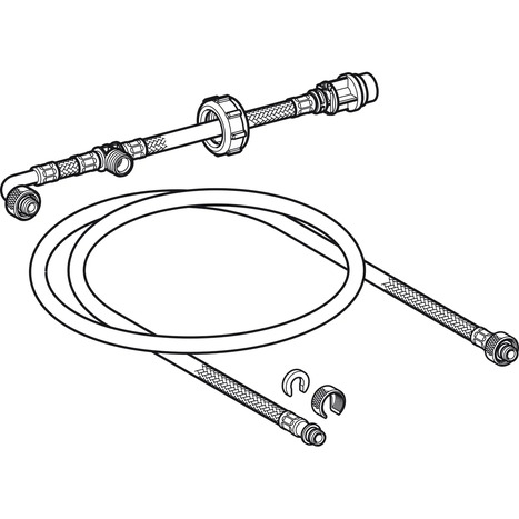 Geberit water connection set for 98cm and 0.82cm wall frames