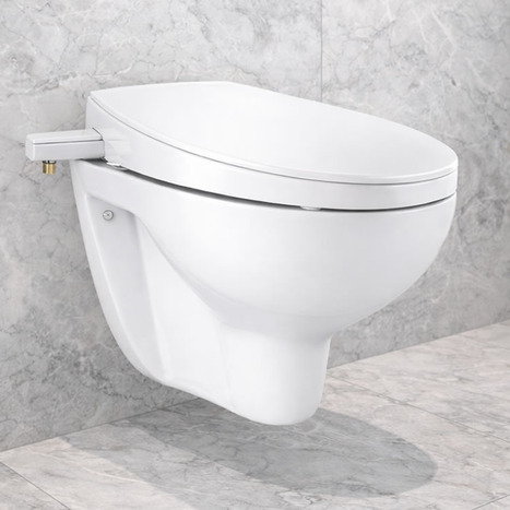 Grohe Bau Wall Hung Bidet toilet and seat