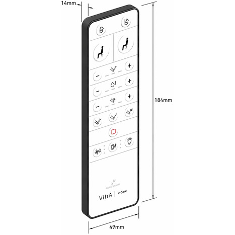 Vitra V-care V3 Prime Wall Hung Smart Shower Toilet