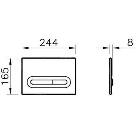 VitrA Loop T Matt Chrome Set