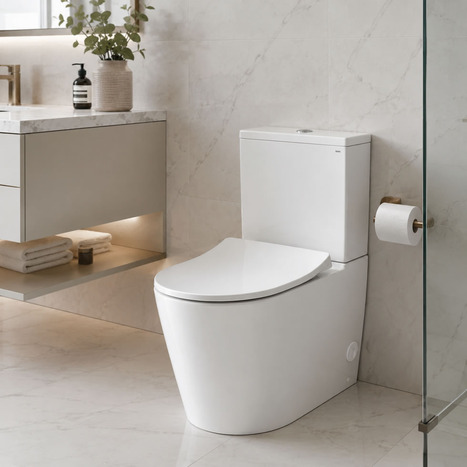 TOTO RP Rimless Close Coupled WC with Soft-Close Seat and FlexCover – WASHLET Ready