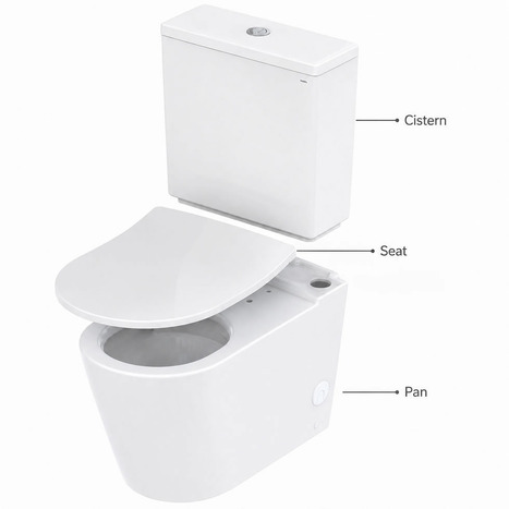 TOTO RP Rimless Close Coupled WC with Soft-Close Seat and FlexCover – WASHLET Ready
