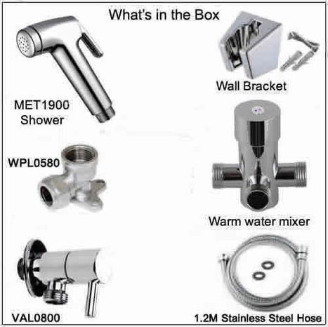 KIT1266: Controllable Surface Mounted Warm Water Bidet Shower