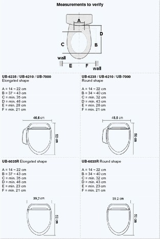 UB-6035: Elongated Style Bidet Toilet Seat with remote controll
