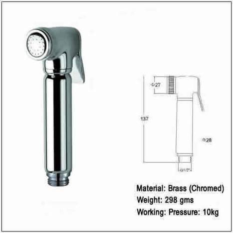 BRA4500: Italian Bidet Shower with ceramic core angle valve