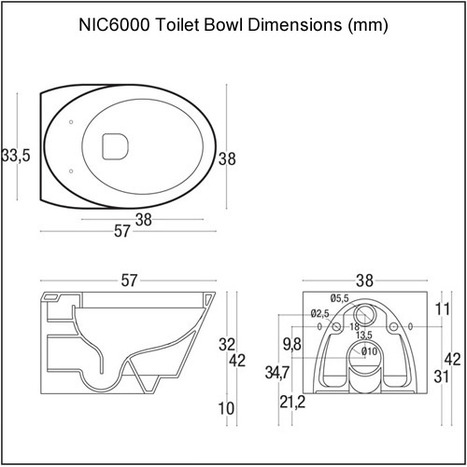NIC6000: Electronic bidet Toilet