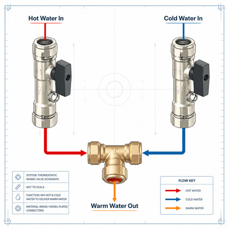 MIX2300:Pre-set Warm Water Blending Kit