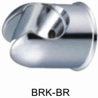 BRK-BR: Round style shower wall bracket mount in chromed brass