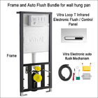 Vitra Concealed Cistern WC Frame & Auto flush bundle for wall hung toilets