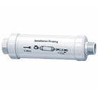 Inline water filter cartridge for  bidet toilets