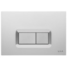 Vitra Loop R Dual Flush Plate In Matt Chrome