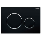 Geberit Sigma20 Flush Control Black / Matt Black / Black - 115.882.14.1