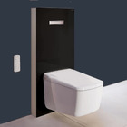WBV-8000: Floating Japanese Bidet Shower Toilet with black Monolith cabinet
