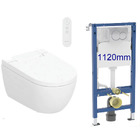 Complete bundle set: Geberit AquaClean Alba bidet toilet