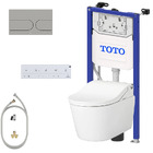 Complete set: Toto RW Washlet + Toto wall frame with Automatic Flush + Flush Plate and connection kit