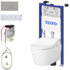 Complete set: Toto RW Washlet + Toto wall frame with Automatic Flush + Flush Plate and connection kit