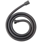 1.2M stainless steel hose in matt black finish