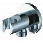 WPL0900: Round wall plate elbow with integral shower mount