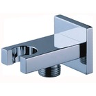 WPL1000: Square wall plate elbow with integral shower mount