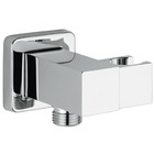 WPL1500: Square premium quality combination shower dock and wall plate elbow