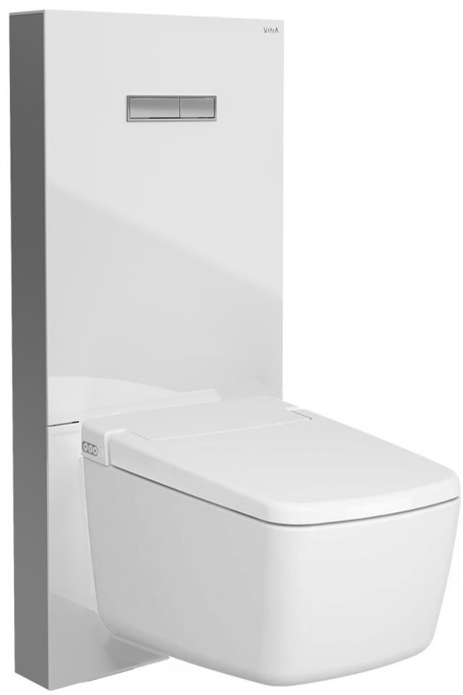 WWV8000 Suspended Japanese Bidet Shower Toilet with Monolith