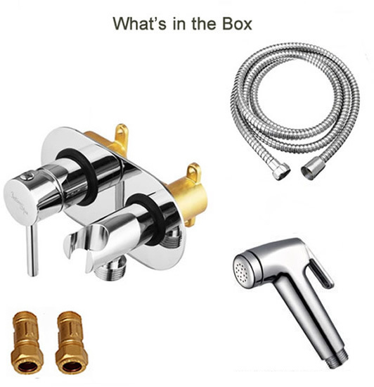 KIT6247 Hot and Cold Monobloc Bidet Shower Kit