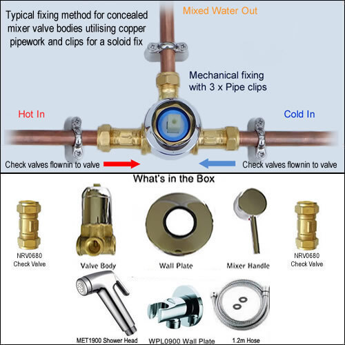 KIT4000 Hot / Cold Water Bidet Shower Kit